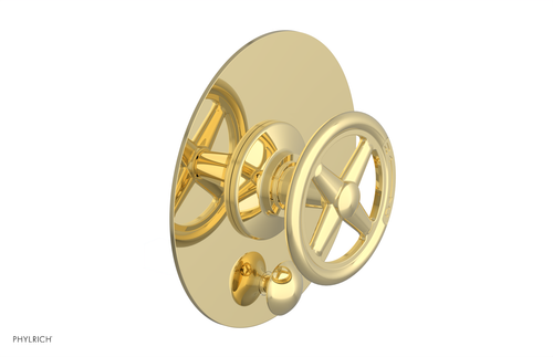 Phylrich WORKS Pressure Balance Shower Plate with Diverter and Handle Trim Set 4-616