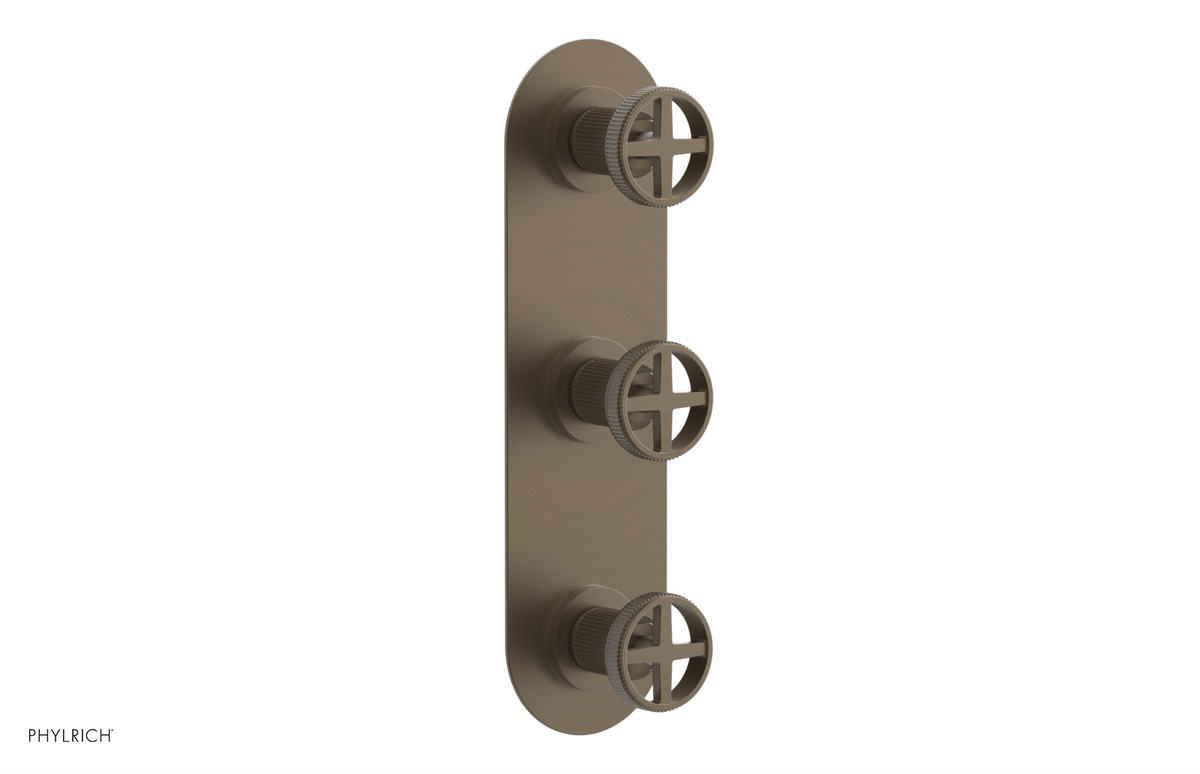 DUSTRIE - Thermostatic Valve with Two Volume Control -  Grooved 4-620