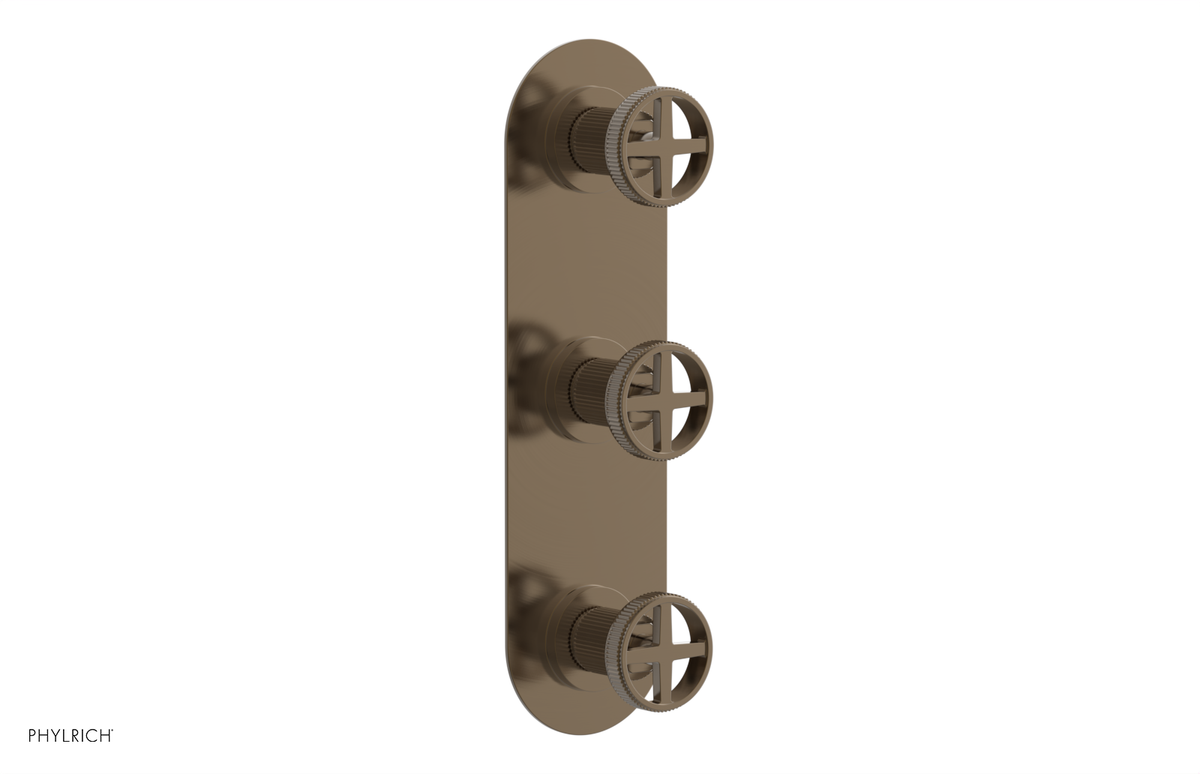 DUSTRIE - Thermostatic Valve with Two Volume Control -  Grooved 4-620