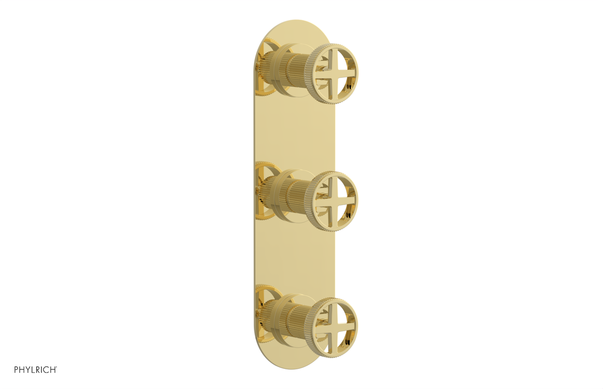 DUSTRIE - Thermostatic Valve with Two Volume Control -  Grooved 4-620