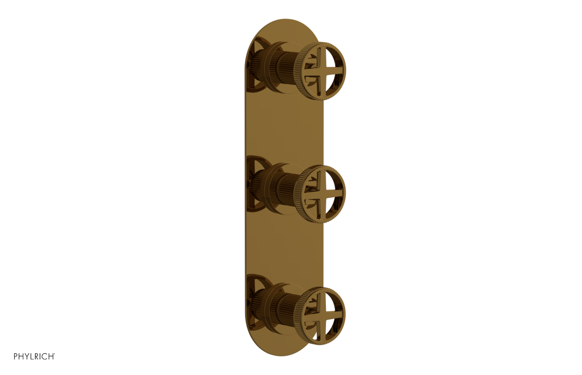 DUSTRIE - Thermostatic Valve with Two Volume Control -  Grooved 4-620