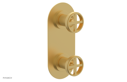 DUSTRIE - Thermostatic Valve with Volume Control or Diverter - Knurled 4-622