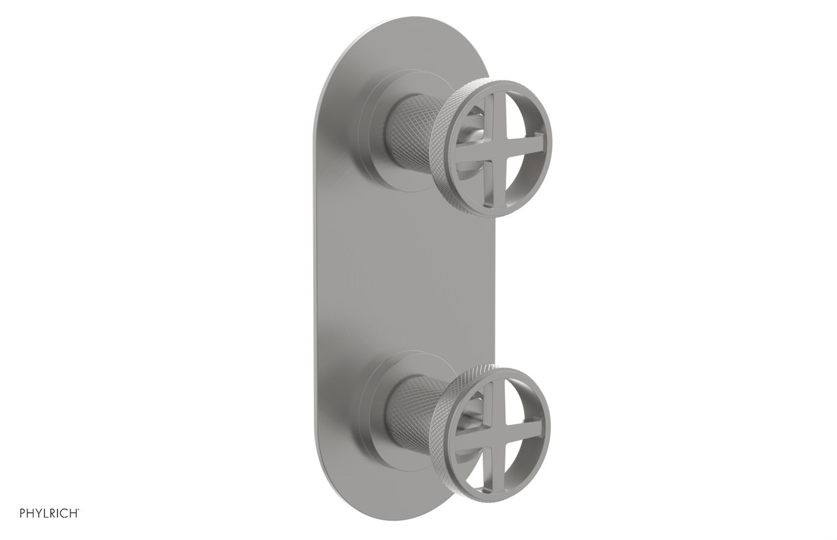 DUSTRIE - Thermostatic Valve with Volume Control or Diverter - Knurled 4-622