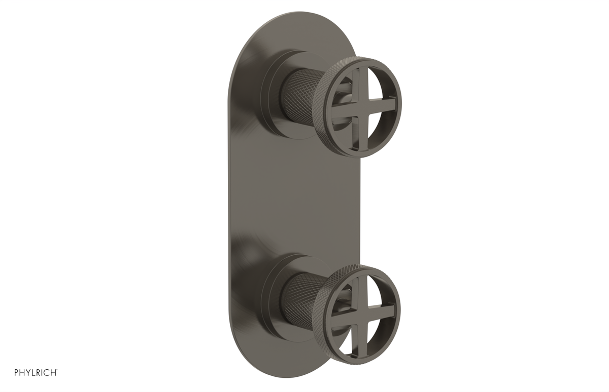 DUSTRIE - Thermostatic Valve with Volume Control or Diverter - Knurled 4-622