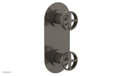 DUSTRIE - Thermostatic Valve with Volume Control or Diverter - Knurled 4-622
