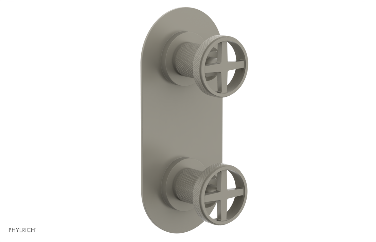 DUSTRIE - Thermostatic Valve with Volume Control or Diverter - Knurled 4-622