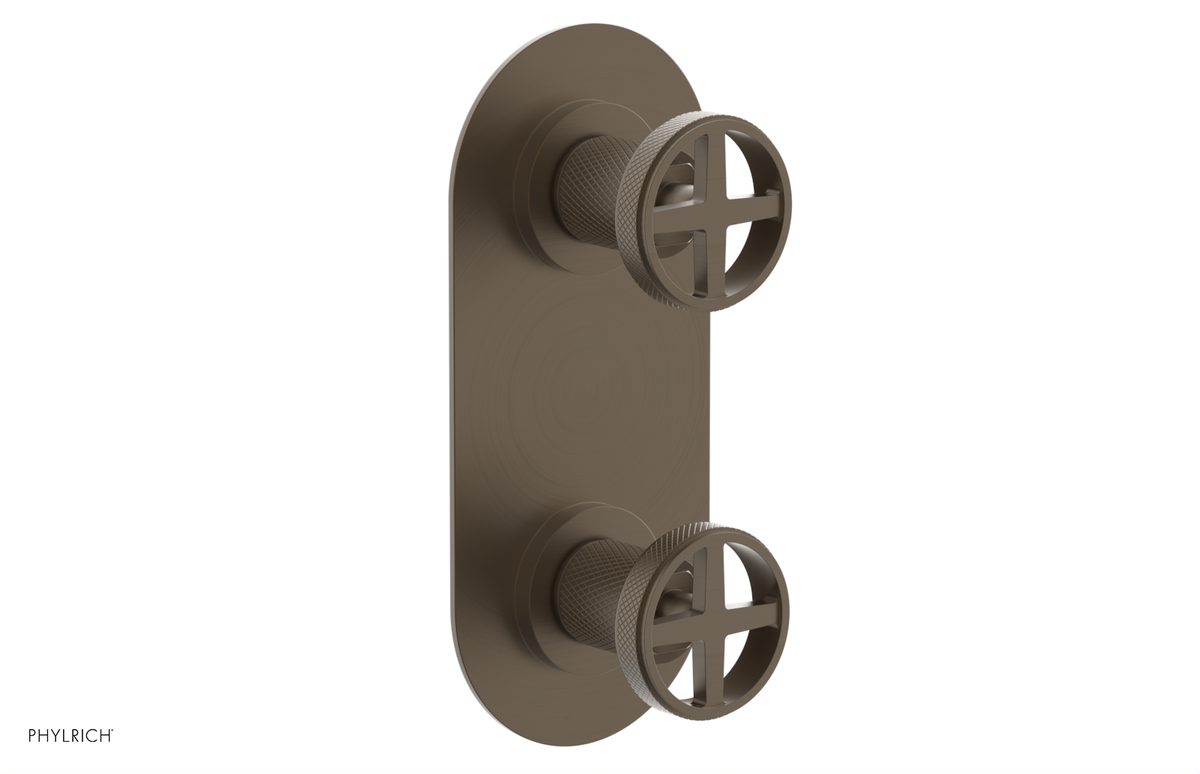 DUSTRIE - Thermostatic Valve with Volume Control or Diverter - Knurled 4-622