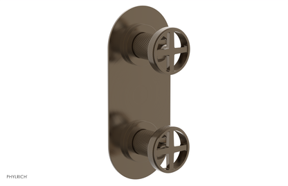 DUSTRIE - Thermostatic Valve with Volume Control or Diverter - Knurled 4-622