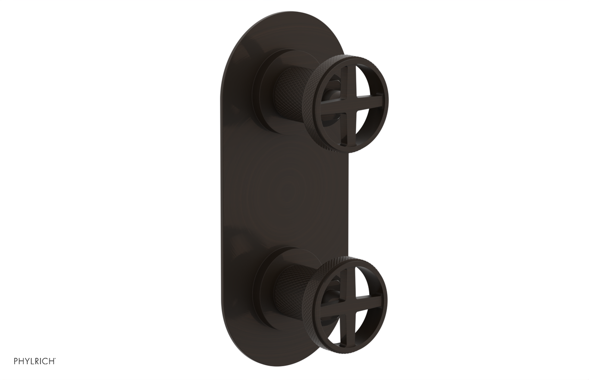 DUSTRIE - Thermostatic Valve with Volume Control or Diverter - Knurled 4-622