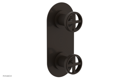 DUSTRIE - Thermostatic Valve with Volume Control or Diverter - Knurled 4-622