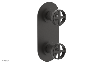 DUSTRIE - Thermostatic Valve with Volume Control or Diverter - Knurled 4-622