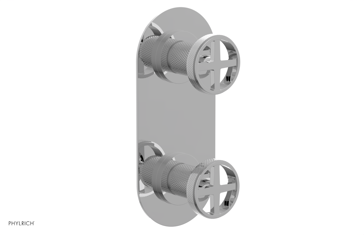 DUSTRIE - Thermostatic Valve with Volume Control or Diverter - Knurled 4-622