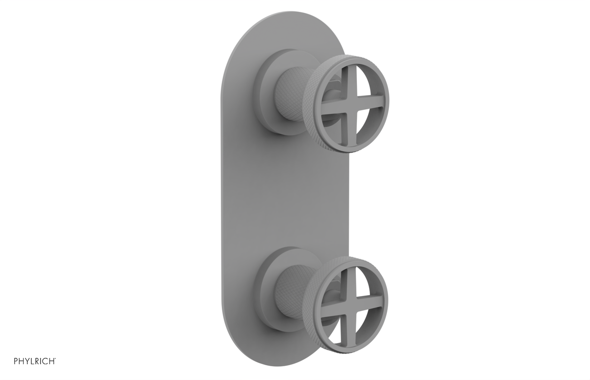 DUSTRIE - Thermostatic Valve with Volume Control or Diverter - Knurled 4-622