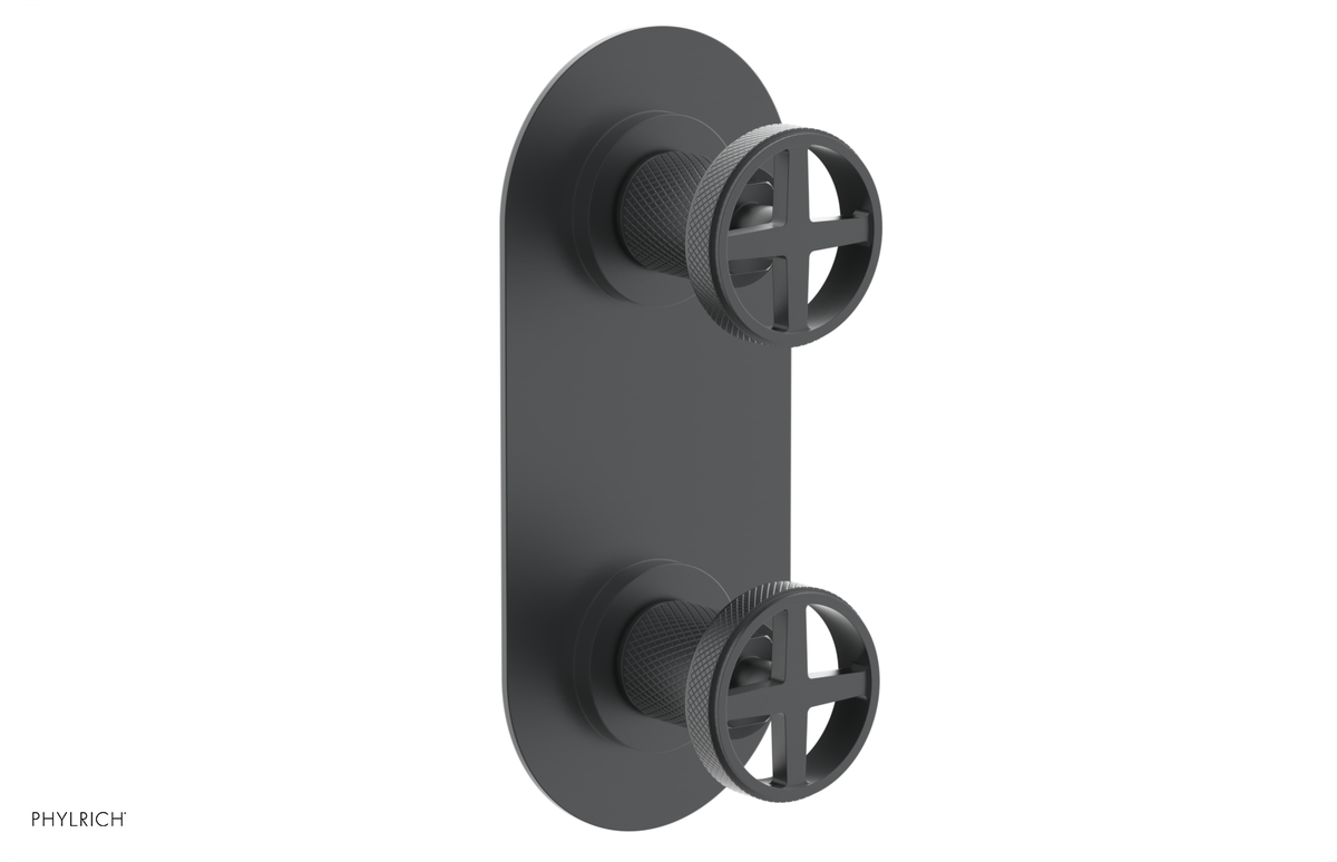 DUSTRIE - Thermostatic Valve with Volume Control or Diverter - Knurled 4-622