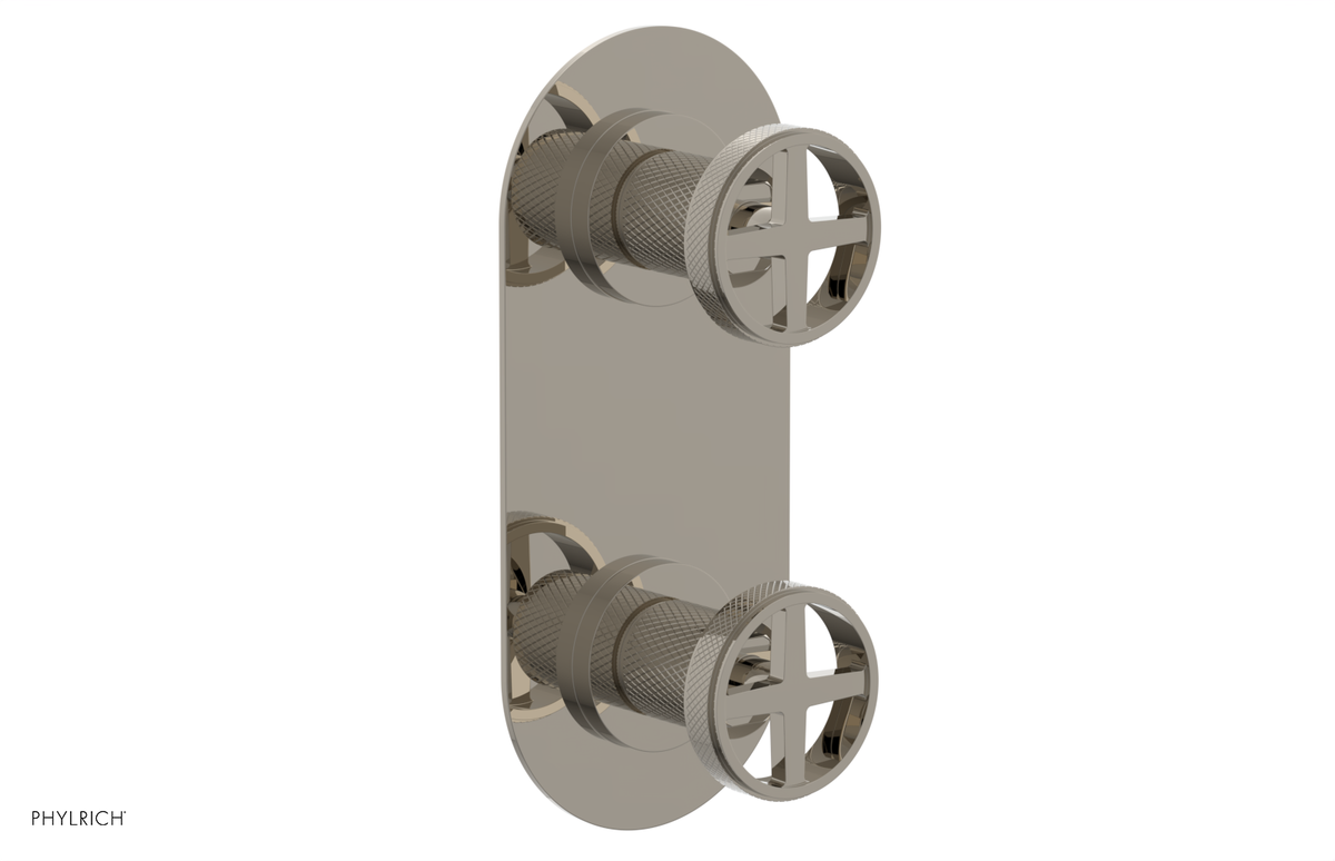 DUSTRIE - Thermostatic Valve with Volume Control or Diverter - Knurled 4-622