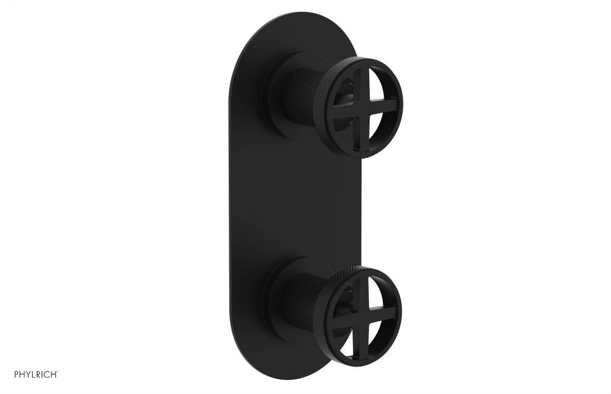 DUSTRIE - Thermostatic Valve with Volume Control or Diverter - Knurled 4-622