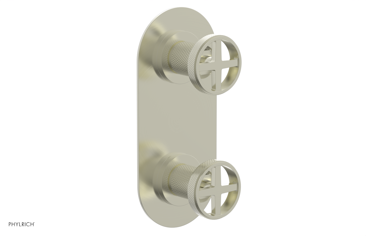 DUSTRIE - Thermostatic Valve with Volume Control or Diverter - Knurled 4-622