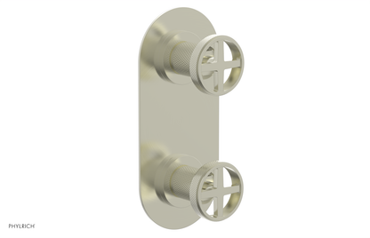 DUSTRIE - Thermostatic Valve with Volume Control or Diverter - Knurled 4-622