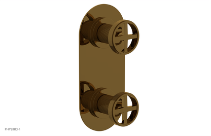 DUSTRIE - Thermostatic Valve with Volume Control or Diverter - Knurled 4-622