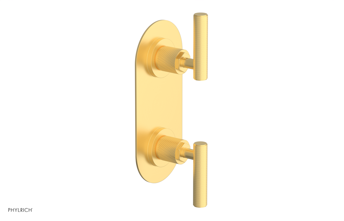 DUSTRIE - Thermostatic Valve with Volume Control or Diverter - Knurled 4-623