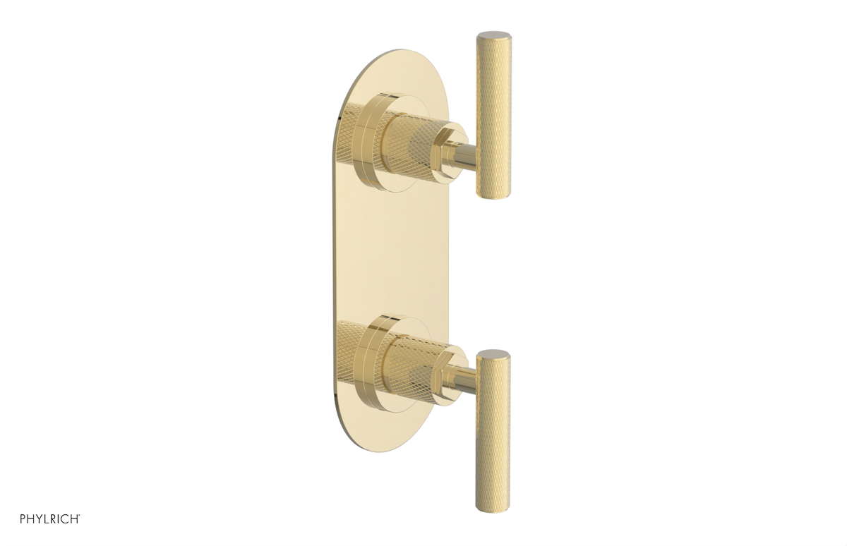 DUSTRIE - Thermostatic Valve with Volume Control or Diverter - Knurled 4-623