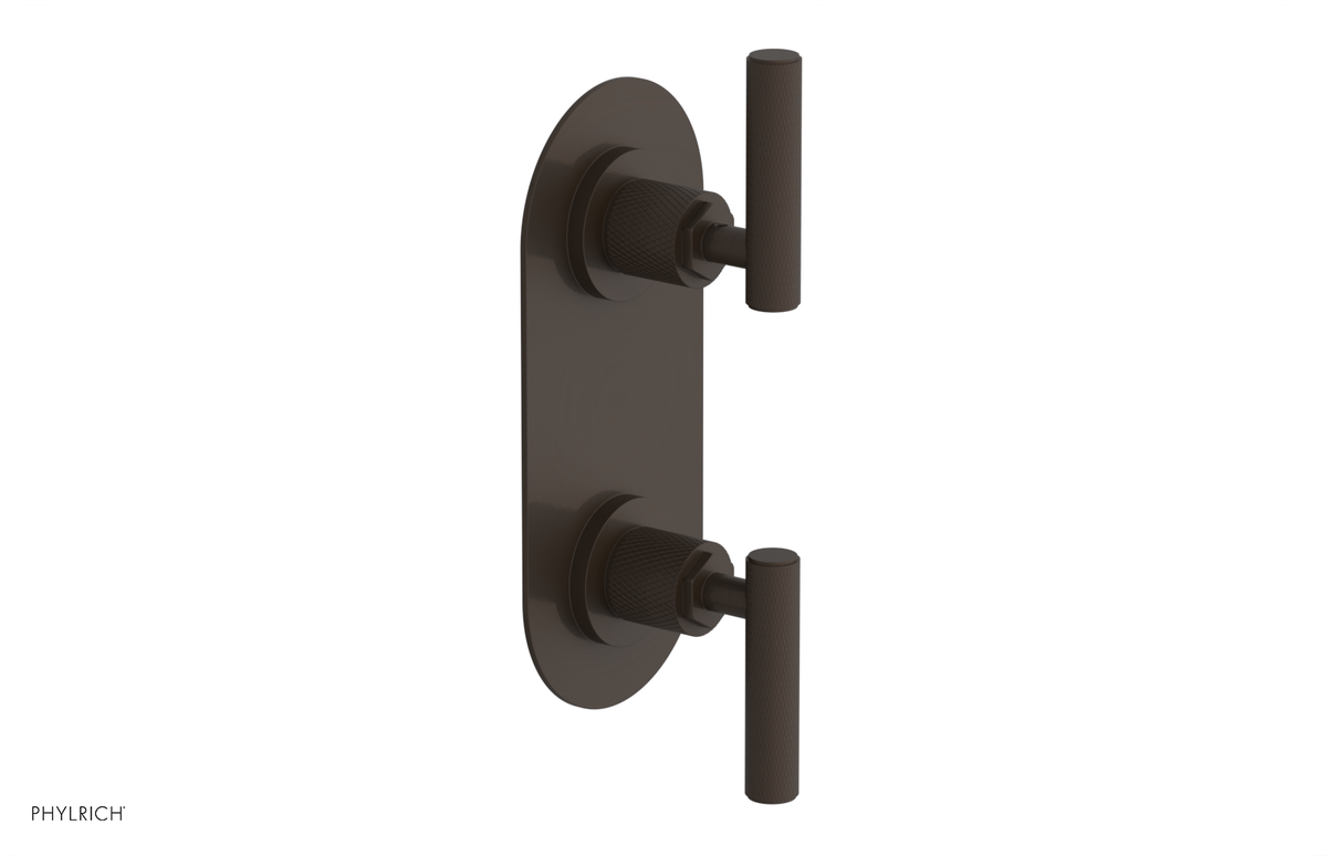 DUSTRIE - Thermostatic Valve with Volume Control or Diverter - Knurled 4-623