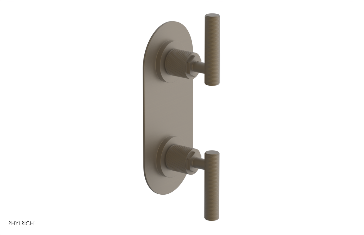 DUSTRIE - Thermostatic Valve with Volume Control or Diverter - Knurled 4-623