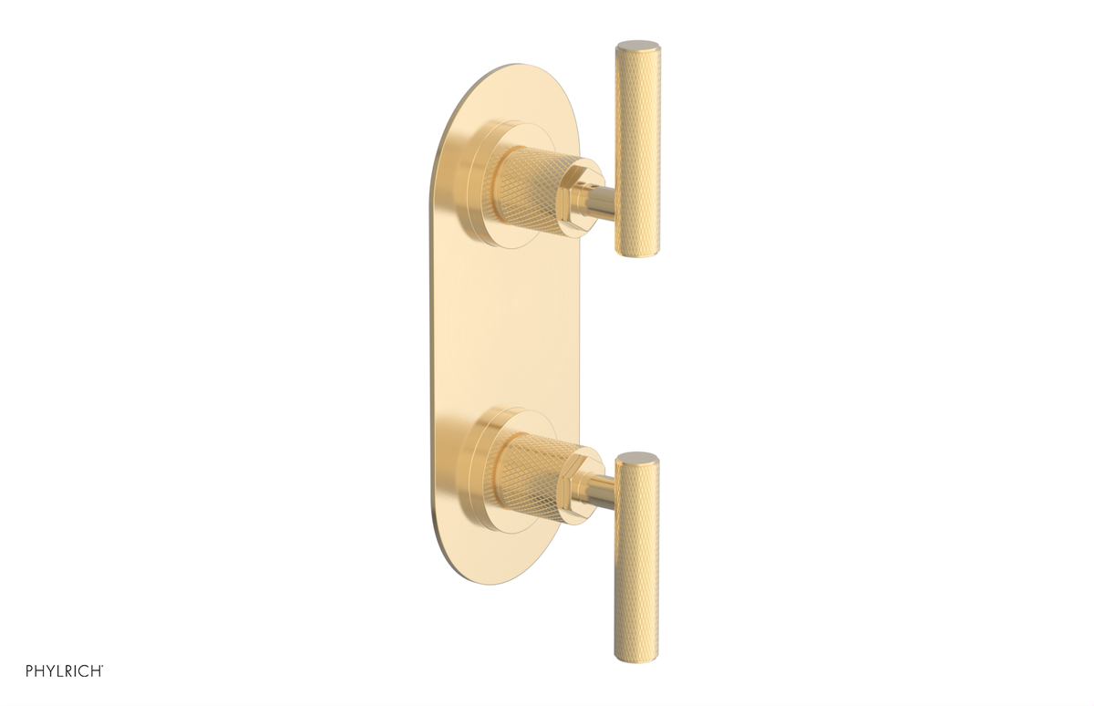 DUSTRIE - Thermostatic Valve with Volume Control or Diverter - Knurled 4-623