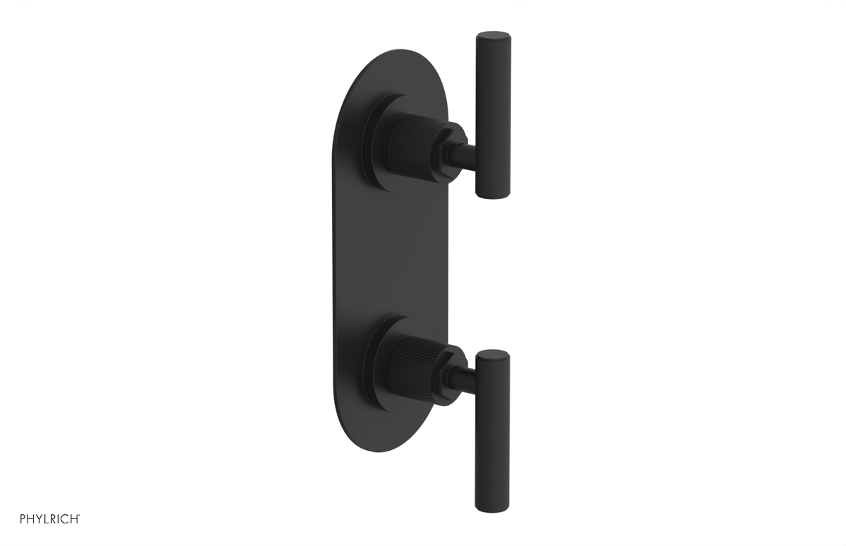 DUSTRIE - Thermostatic Valve with Volume Control or Diverter - Knurled 4-623