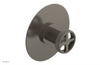 DUSTRIE - Pressure Balance Shower Plate & Handle Trim - Grooved 4-626