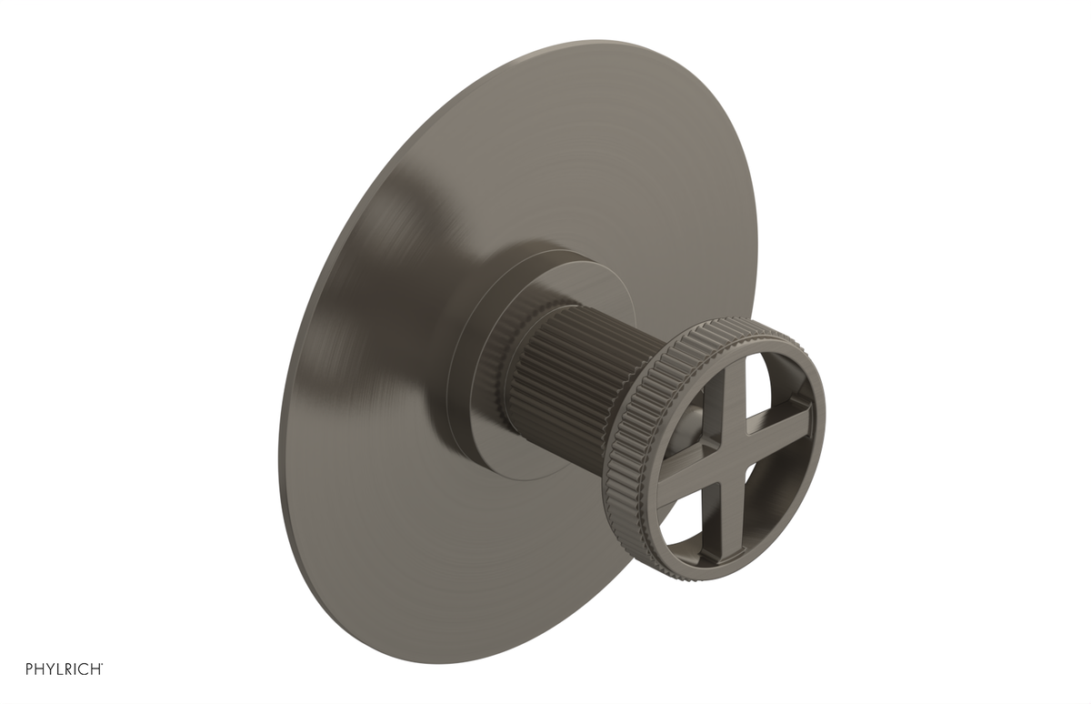 DUSTRIE - Pressure Balance Shower Plate & Handle Trim - Grooved 4-626