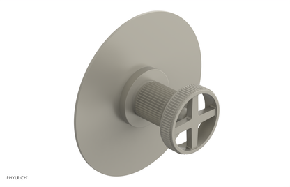 DUSTRIE - Pressure Balance Shower Plate & Handle Trim - Grooved 4-626