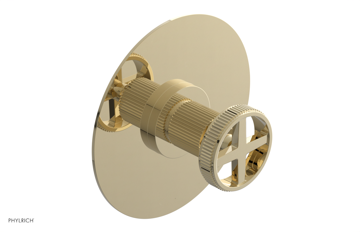 DUSTRIE - Pressure Balance Shower Plate & Handle Trim - Grooved 4-626