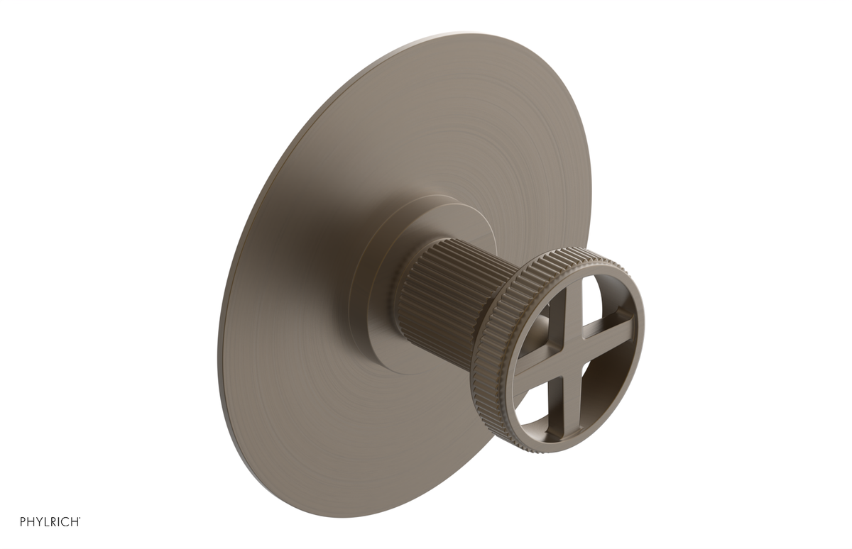 DUSTRIE - Pressure Balance Shower Plate & Handle Trim - Grooved 4-626