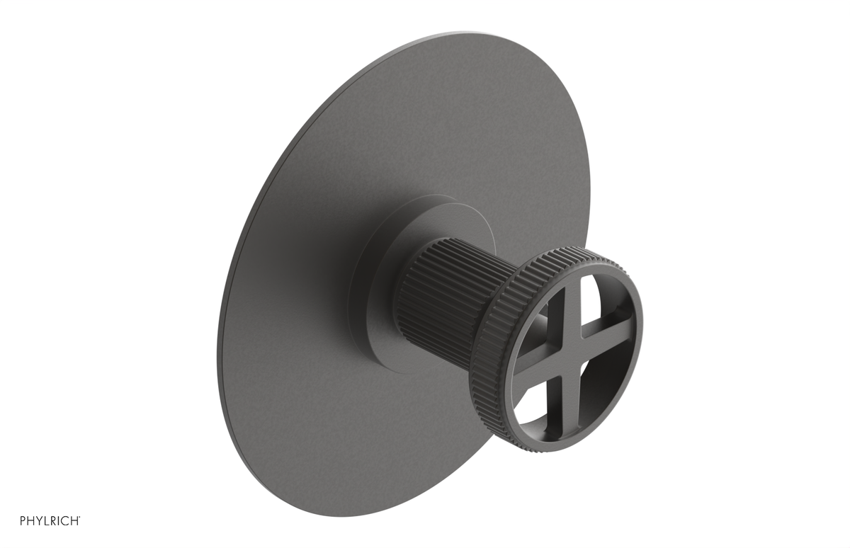 DUSTRIE - Pressure Balance Shower Plate & Handle Trim - Grooved 4-626