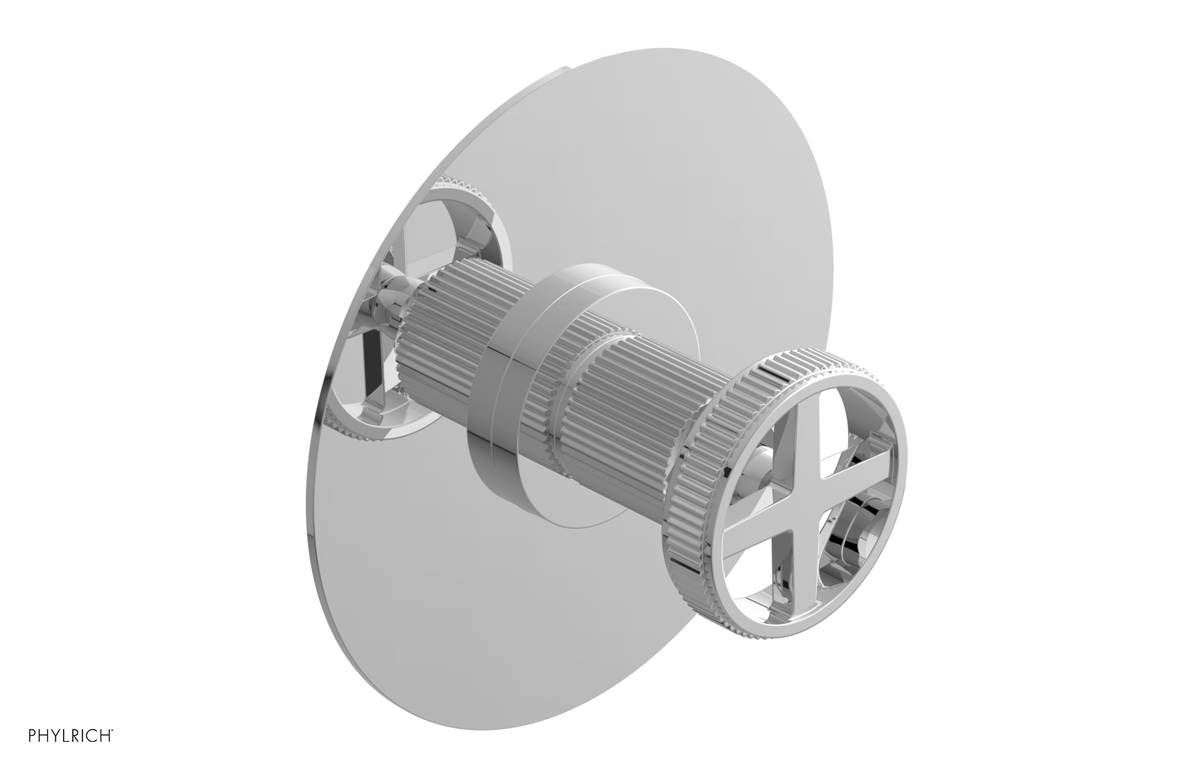 DUSTRIE - Pressure Balance Shower Plate & Handle Trim - Grooved 4-626