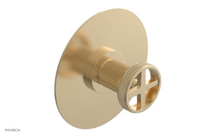 DUSTRIE - Pressure Balance Shower Plate & Handle Trim - Grooved 4-626