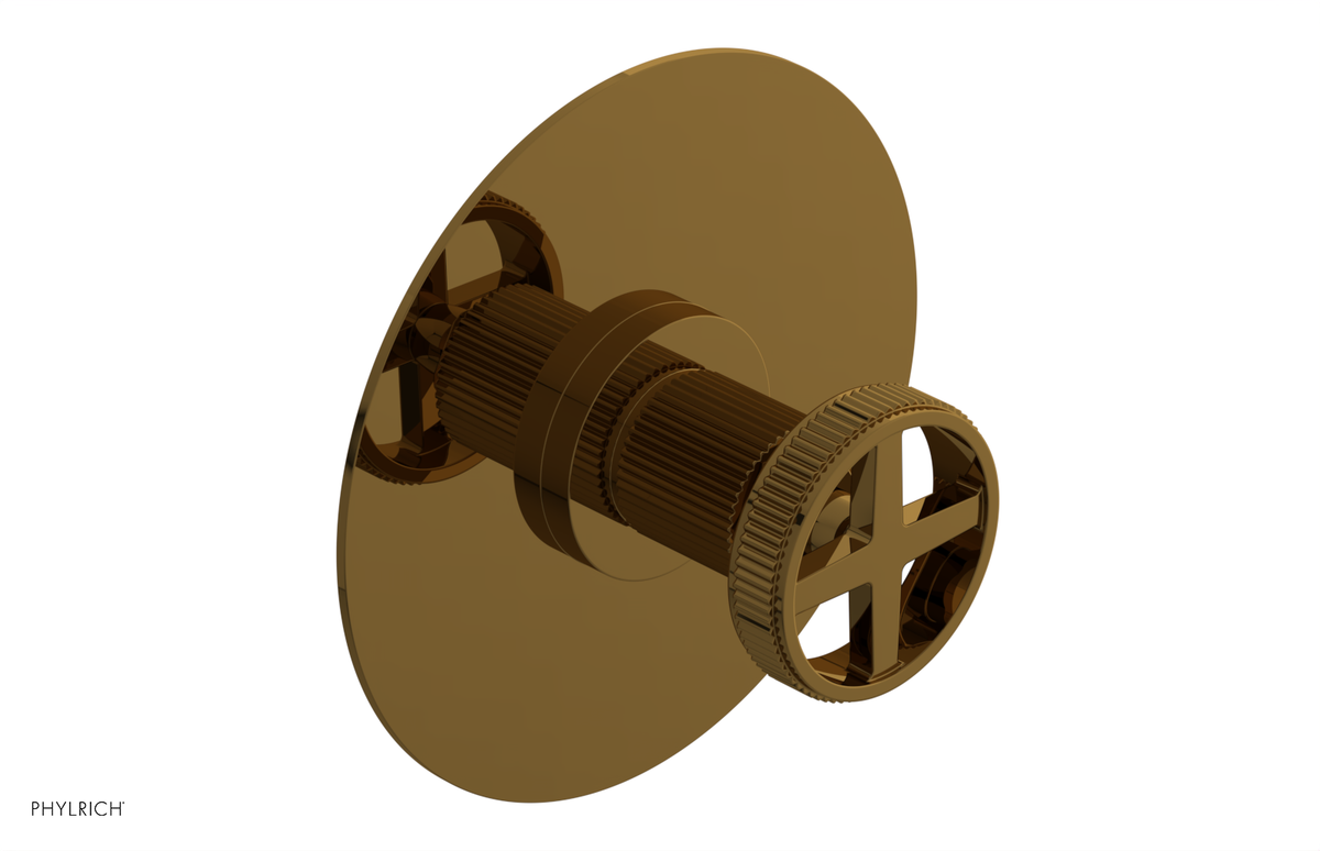 DUSTRIE - Pressure Balance Shower Plate & Handle Trim - Grooved 4-626