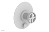 DUSTRIE - Pressure Balance Shower Plate with Diverter and Cross Handle Trim Set - Grooved 4-630