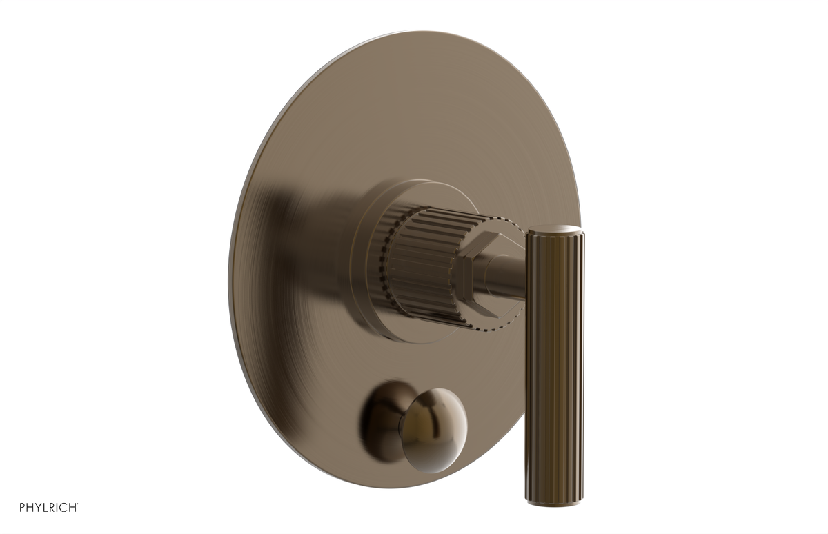 DUSTRIE - Pressure Balance Shower Plate with Diverter and Lever Handle Trim Set - Grooved 4-631