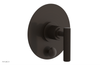 DUSTRIE - Pressure Balance Shower Plate with Diverter and Lever Handle Trim Set - Grooved 4-631