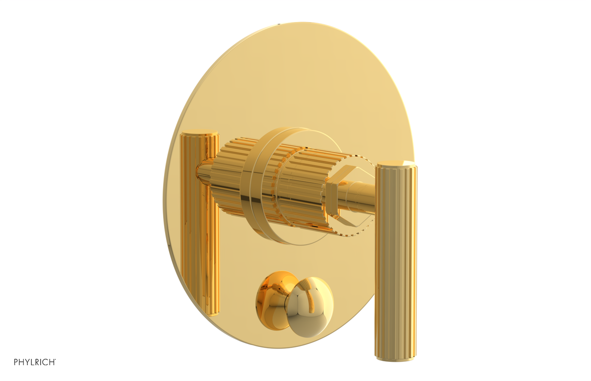 DUSTRIE - Pressure Balance Shower Plate with Diverter and Lever Handle Trim Set - Grooved 4-631