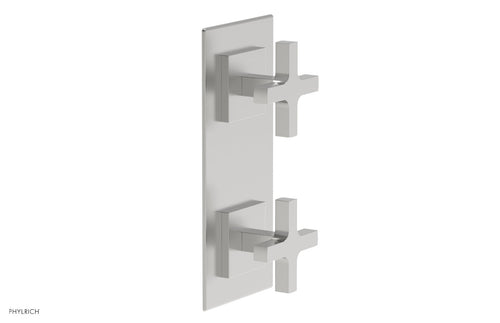 Phylrich CROI - Thermostatic Valve with Volume Control or Diverter - Cross Handles 4-720