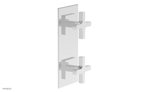 Phylrich CROI - Thermostatic Valve with Volume Control or Diverter - Cross Handles 4-720