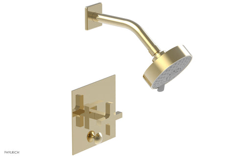Phylrich CROI - Pressure Balance Shower and Diverter Set (Less Spout), Cross Handle 4-729