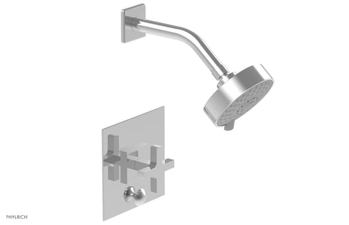 Phylrich CROI - Pressure Balance Shower and Diverter Set (Less Spout), Cross Handle 4-729