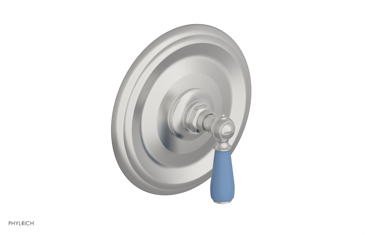 JAMESTOWN - Thermostatic Shower Trim - Lever Handle with "Light Blue" Accents 4-735