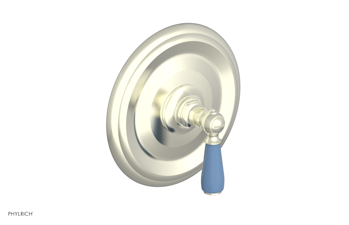 JAMESTOWN - Thermostatic Shower Trim - Lever Handle with "Light Blue" Accents 4-735