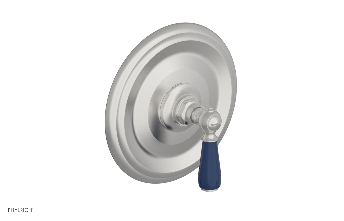 JAMESTOWN - Thermostatic Shower Trim - Lever Handle with "Navy Blue" Accents 4-735
