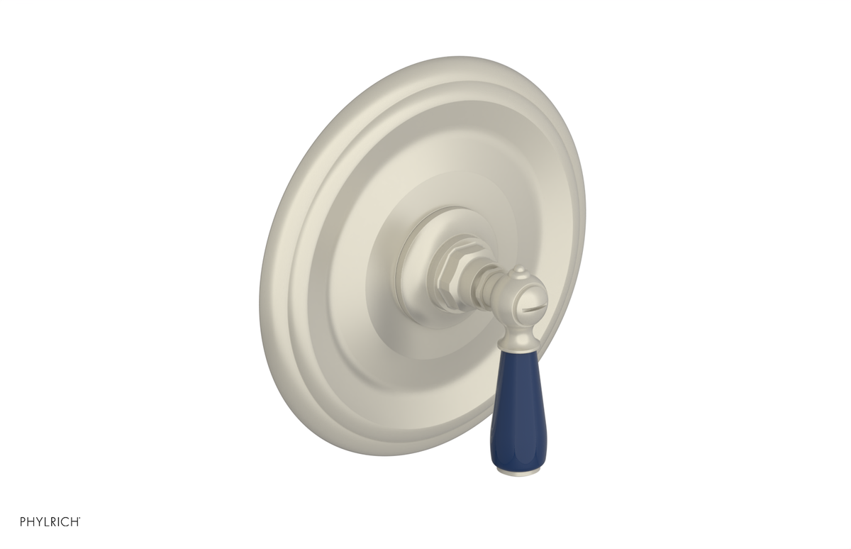 JAMESTOWN - Thermostatic Shower Trim - Lever Handle with "Navy Blue" Accents 4-735